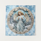 Kerst Engel Tapestry Wandkleed (Voorkant)