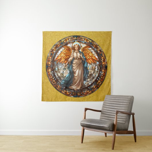 Kerst Engel Tapestry Wandkleed (In situ)