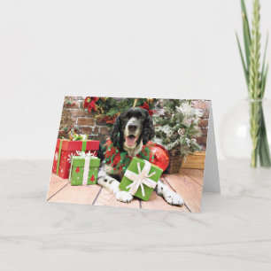 Kerst - Engelse Springer Spaniel - Bosley Feestdagen Kaart