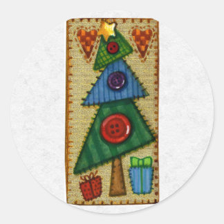 Kerst Envelope Sealer Ronde Sticker