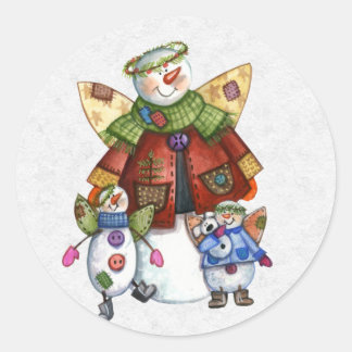 Kerst Envelope Sealer Ronde Sticker