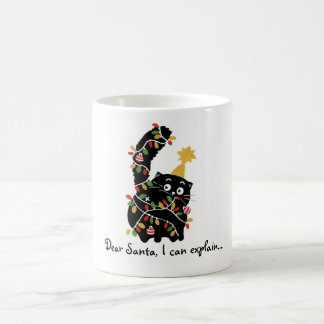 Kerst Esthetiek Kerstman Kat Lief Grappig Koffiemok