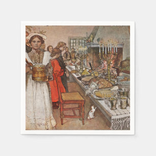 kerst Eve Julaftonen Servetten