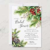 Kerst Evergreens Vrijgezellenfeest Kaart (Voorkant)