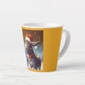 Kerst Ezel 1 Latte Mok (Rechterhoek)