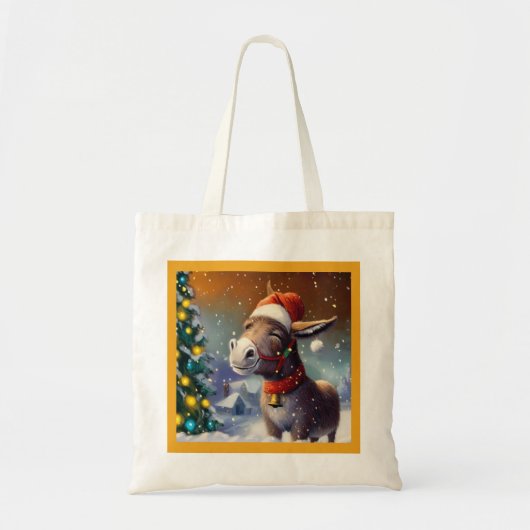 Kerst Ezel 1 Tote Bag (Voorkant)