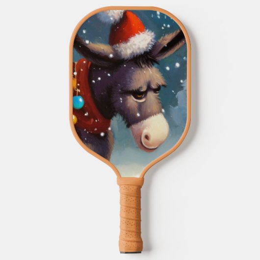 Kerst Ezel (2) Pickleball Paddle (Voorkant)