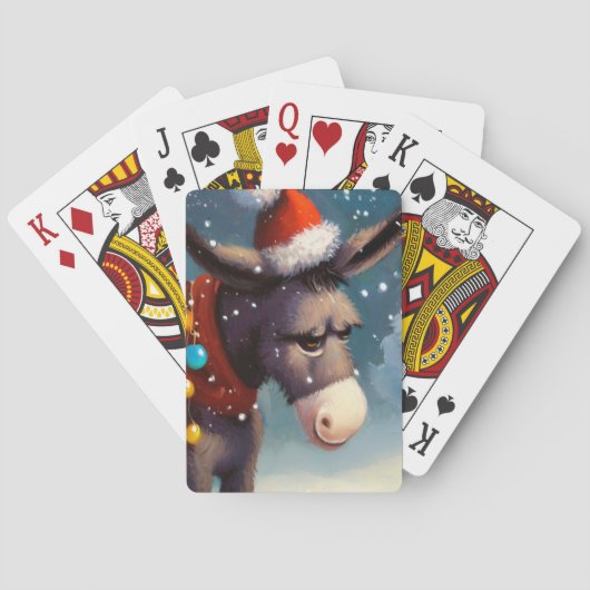 Kerst Ezel (2) Pokerkaarten (Achterkant)