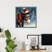 Kerst Ezel 2 Poster (Thuiskantoor)