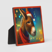 Kerst Ezel 3 Fotoplaat (Voorkant)