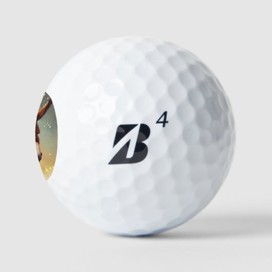 Kerst Ezel (4) Golfballen (Logo)