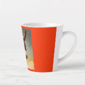 Kerst Ezel 4 Latte Mok (Rechts)