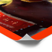 Kerst Ezel 4 Poster (Hoek)