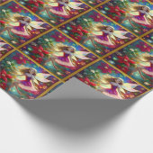 Kerst Fairy Collectie - Ash Blond Haar Cadeaupapier (Hoek)