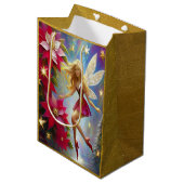 Kerst Fairy Collectie - Honey Blonde Gift Bag Medium Cadeauzakje (Voorkant Gekanteld)