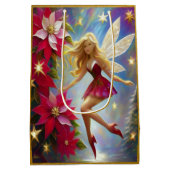 Kerst Fairy Collectie - Honey Blonde Gift Bag Medium Cadeauzakje (Achterkant)