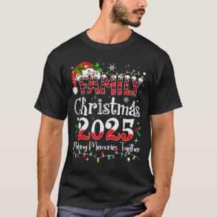Kerst familie 2025 bijpassende outfit Kerstmis tea T-shirt