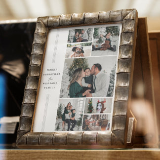 Kerst familie foto Poster en print