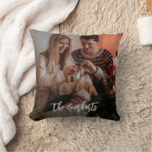 Kerst familie foto script Gepersonaliseerd Kussen (Deken)