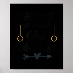 Kerst familie kostuum met citaat Graphic Happy Poster