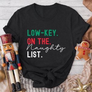Kerst Familie Matching Grappige Stoute Lijst Gen Z T-shirt