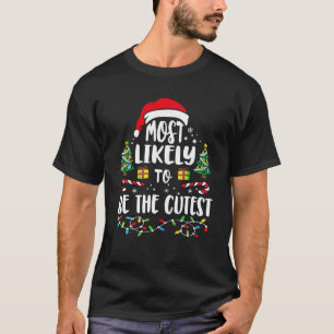 Kerst familie matching meest waarschijnlijk om de t-shirt