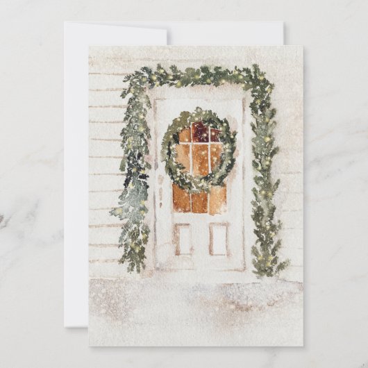 Kerst Familie Ornamenten Uitwisseling Feest Kaart (Achterkant)