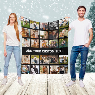 Kerst Familie Traditie 25 Foto College Fleece Deken