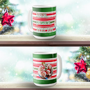 Kerst Familiefoto Liefde Vrede Joy Vakantie Koffiemok