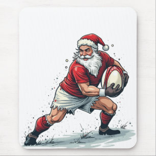 Kerst Fantasie Football Speelt Kerstman Muismat
