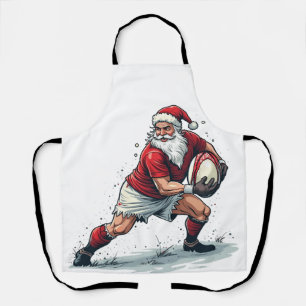Kerst Fantasie Football Speelt Kerstman Schort