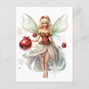 Kerst fee Ornament Briefkaart