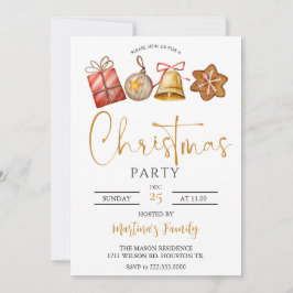 Kerst Feest Uitnodigingen Kerstbrunch