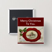 Kerst Feestdagen Button Pin (Voorkant /achterkant)