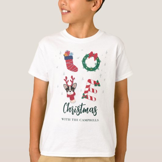 Kerst Feestdagen Familie Matching Custom T-shirt (Voorkant)