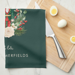 Kerst Feestdagen Notenkraker Script Familie Aangep Theedoek