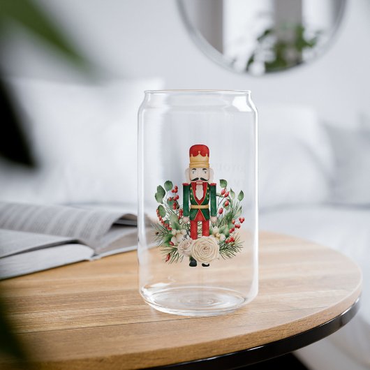 Kerst Feestdagen Notenkraker Script gepersonalisee Blikvorm Glas