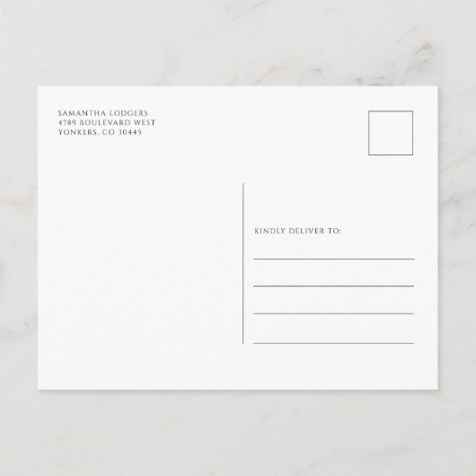 Kerst Feestdagen Open Huis Party Uitnodiging Briefkaart (Achterkant)