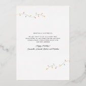 Kerst Feestdagen Palmboom Bewegende aankondiging (Achterkant)