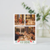 Kerst feestdagen Script Familie drie foto (Staand voorkant)