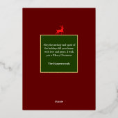 Kerst feestdagen Script Familie Fotocollage (Achterkant)