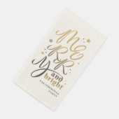 Kerst Feestdagen vrolijk en helder script Servet (Hoek)