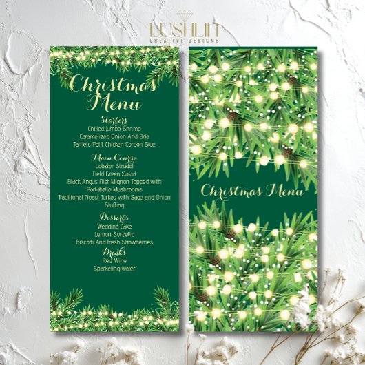 Kerst Feestelijke feestdag diner of evenement Menu