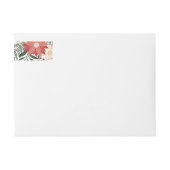 Kerst Feestelijke Waterverf Flora Retouradres (Voorkant)