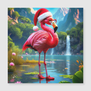 Kerst Flamingo Als Kerstman-47476