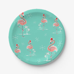 Kerst Flamingo Group papier bord