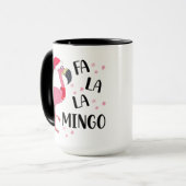 Kerst Flamingo Mok (Voorkant links)