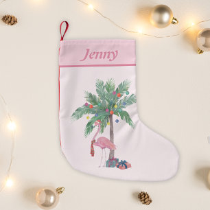 Kerst Flamingo Naam Kleine Kerstsok