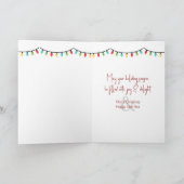 Kerst Flamingo schaatsen Kaart (Binnen)