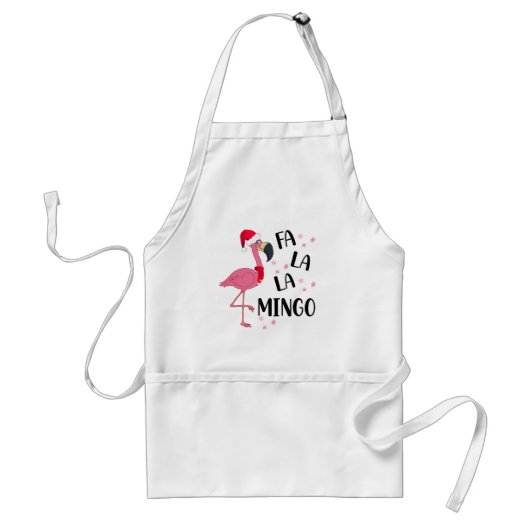 Kerst Flamingo Schort (Voorkant)